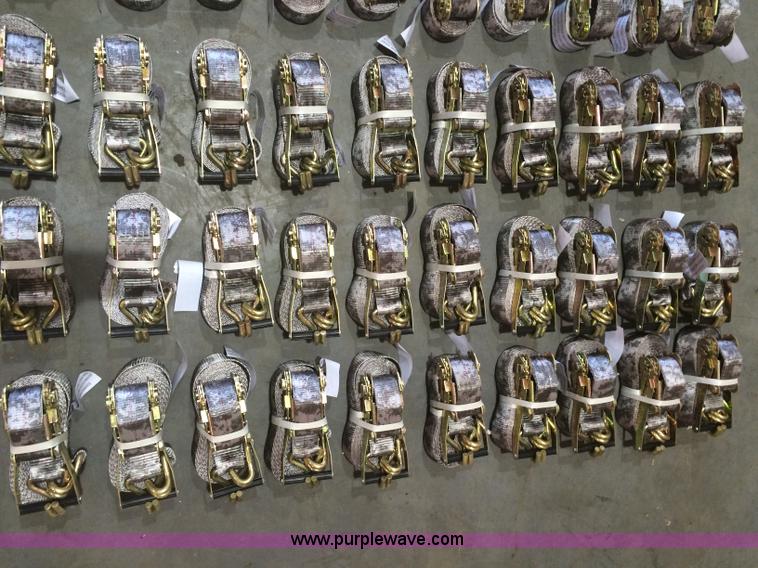 image for item K2514 (50) 2" 27' J-hook ratchet straps