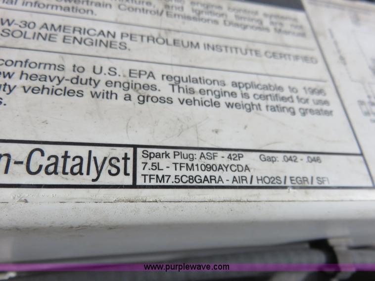 image for item K7206 1996 Ford Econoline E450 box truck