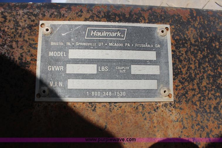 image for item L6603 2000 Haulmark enclosed cargo trailer