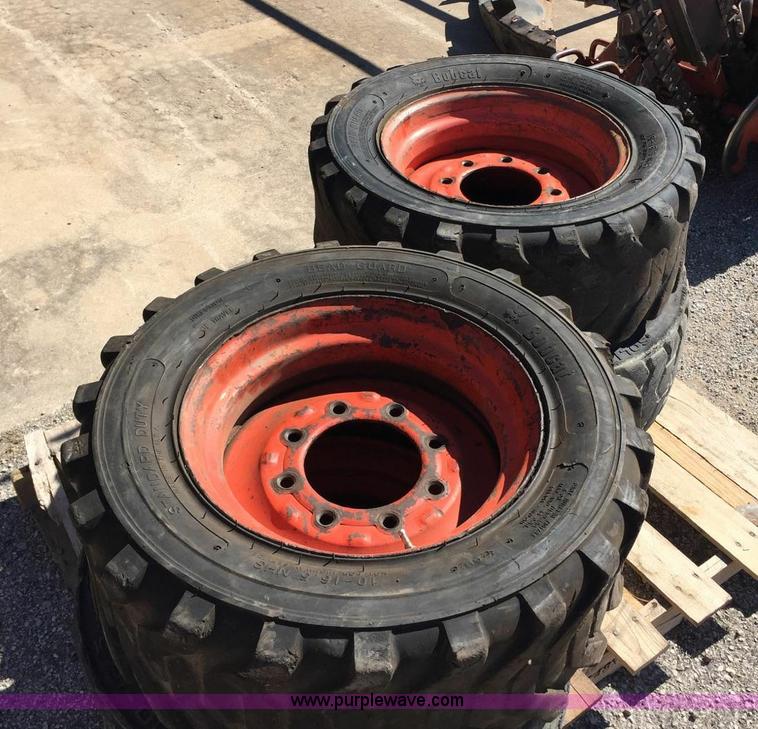 image for item D1397 (4) Bobcat tires and wheels