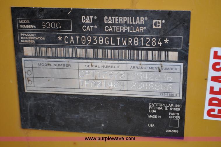 image for item F2198 2005 Caterpillar 930G wheel loader