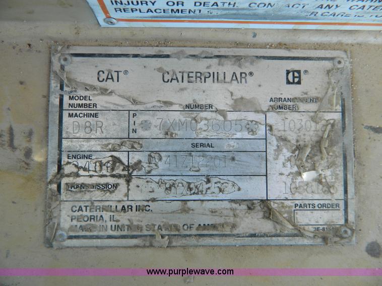 image for item H2275 1998 Caterpillar D8R dozer