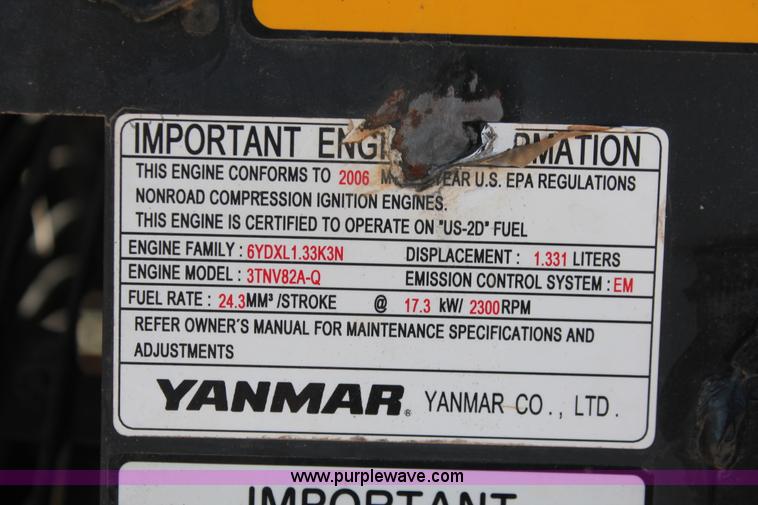 image for item H5936 2007 Takeuchi TB125 compact excavator