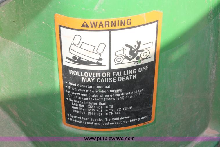 image for item H5937 2002 John Deere Gator TX UTV