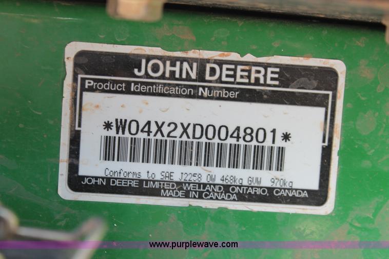 image for item H5937 2002 John Deere Gator TX UTV