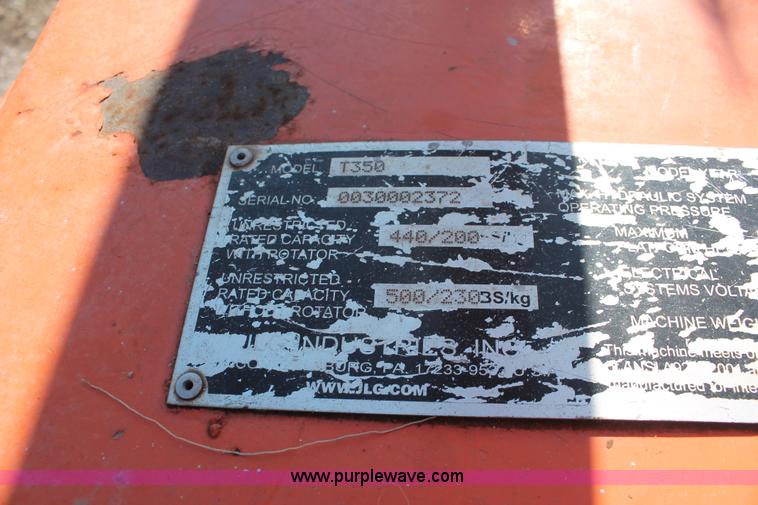 image for item H5938 2007 JLG T350 Tow-Pro boom lift