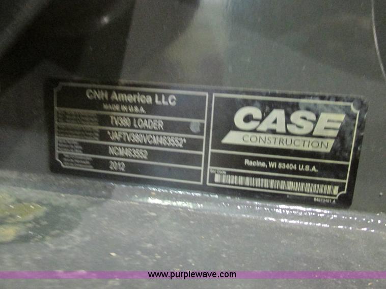 image for item H7596 2012 Case TV380 skid steer