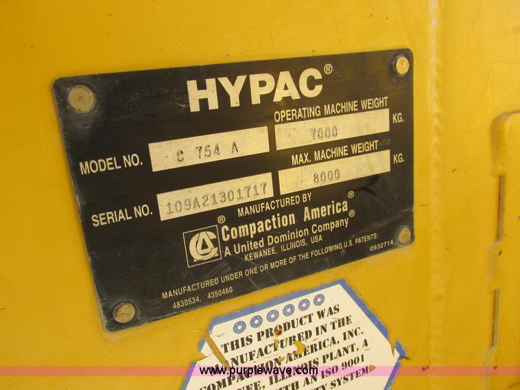 image for item I8776 Hypac C754A double drum roller