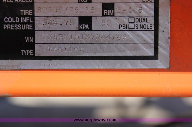 image for item J2296 2007 K&K Systems message trailer