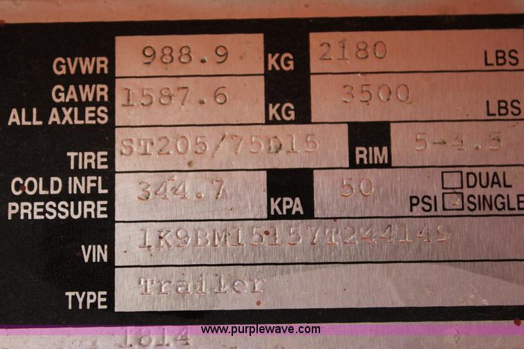 image for item J2298 2007 K&K Systems sign panel