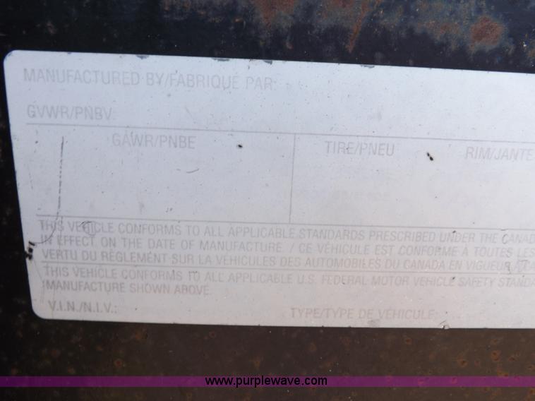 image for item K3185 2002 Load Trail trailer