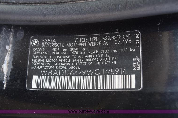 image for item E6118 1998 BMW 5-Series 535i