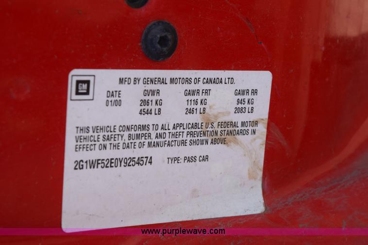 image for item E6164 2000 Chevrolet Impala