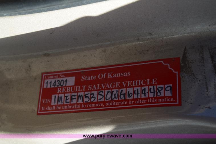 image for item E6180 1998 Mercury Sable LS