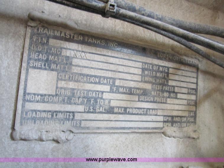 image for item D2308 1982 Trailmaster tanker trailer