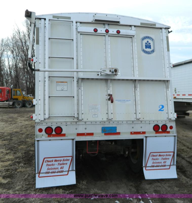 image for item H2258 2005 Merritt double hopper bottom grain trailer