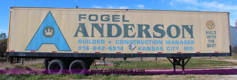 image for item I5919 1979 Fruehauf dry van trailer