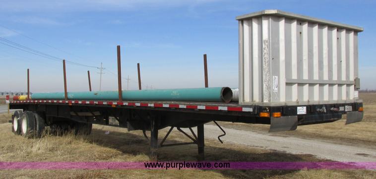 image for item K2019 1996 Transcraft TL2000 Super Beam flatbed trailer
