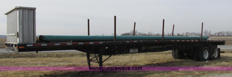 image for item K2019 1996 Transcraft TL2000 Super Beam flatbed trailer