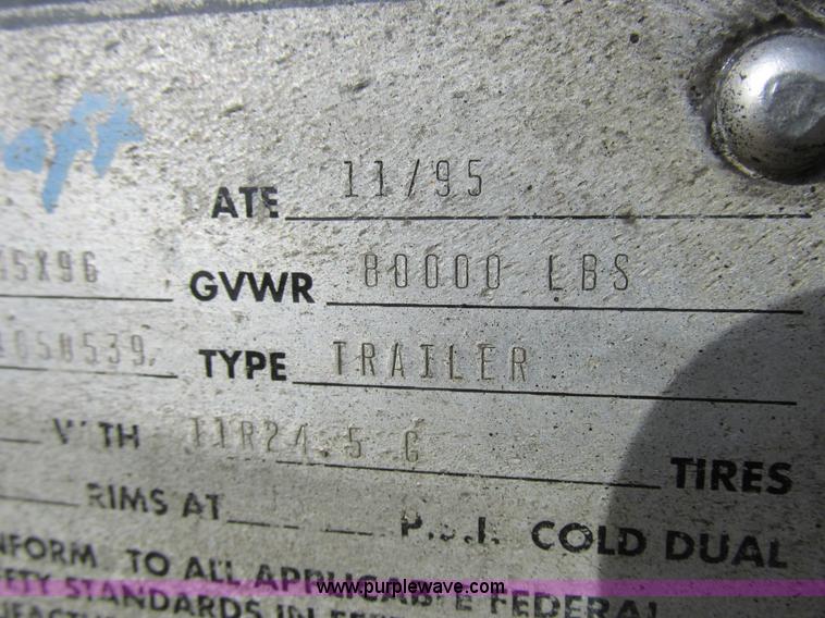 image for item K2019 1996 Transcraft TL2000 Super Beam flatbed trailer