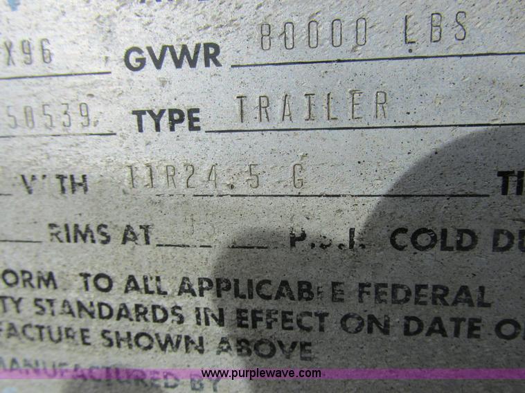 image for item K2019 1996 Transcraft TL2000 Super Beam flatbed trailer