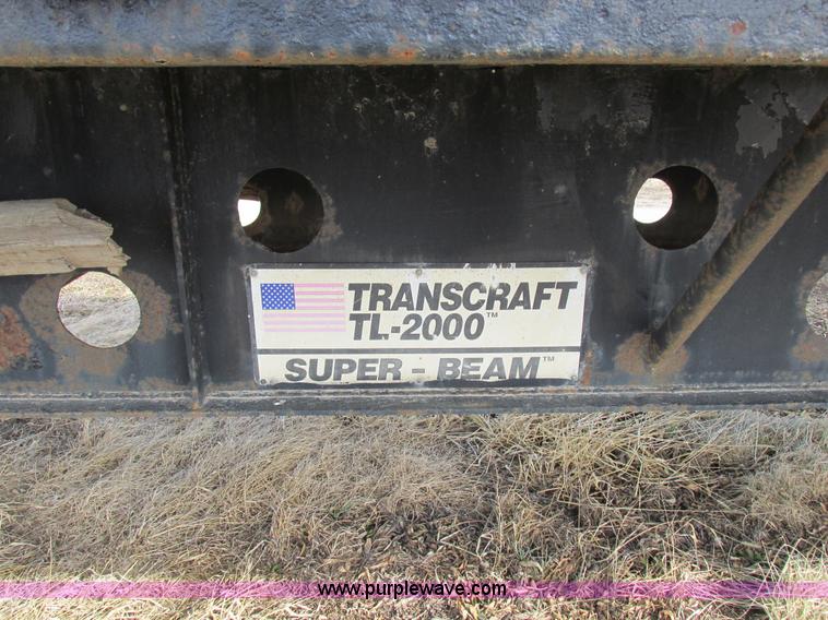 image for item K2019 1996 Transcraft TL2000 Super Beam flatbed trailer