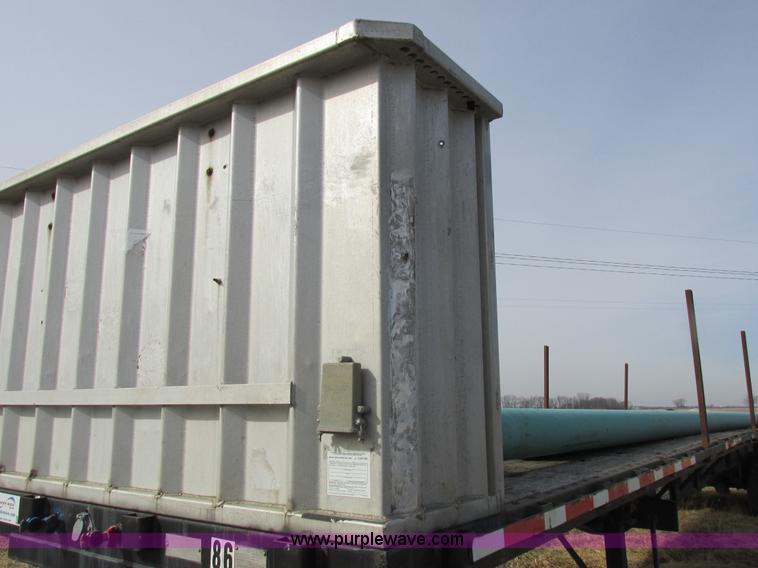 image for item K2019 1996 Transcraft TL2000 Super Beam flatbed trailer