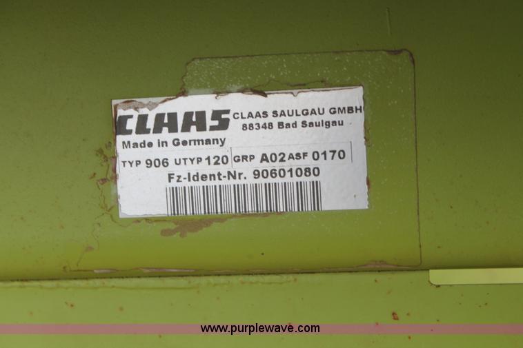 image for item AO9619 2011 Claas PU380 pickup head
