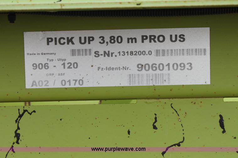 image for item AW9471 2011 Claas PU380 pickup head