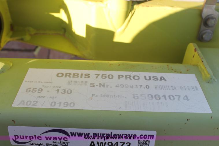 image for item AW9473 2011 Claas Orbis 750 row crop head