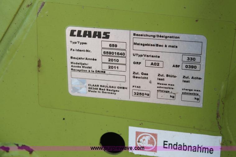 image for item AW9477 2011 Claas Orbis 750 row crop head