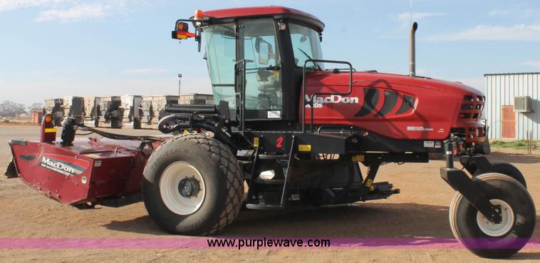 image for item H1608 2013 MacDon M205 self-propelled windrower