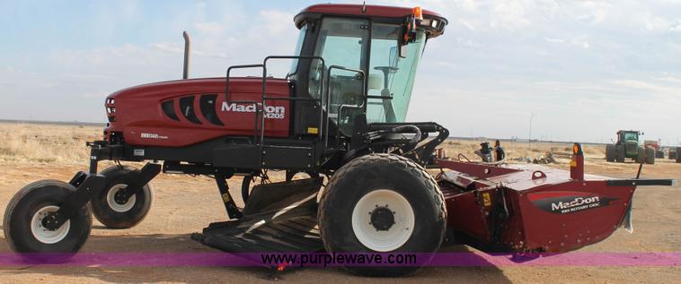 image for item H1608 2013 MacDon M205 self-propelled windrower