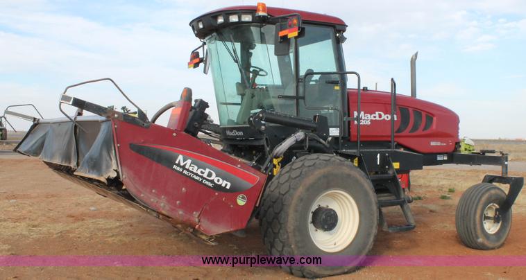 image for item H1611 2013 MacDon M205 self-propelled windrower