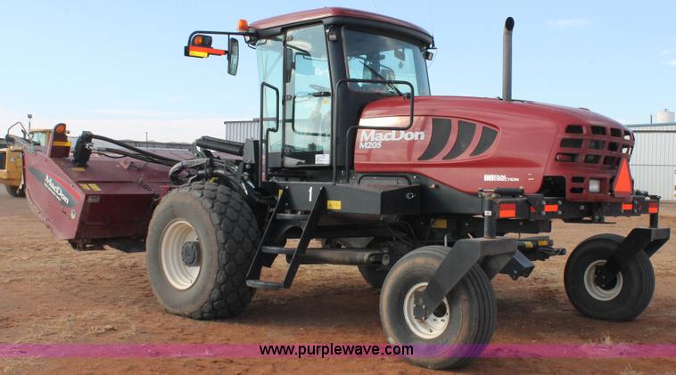 image for item H1611 2013 MacDon M205 self-propelled windrower