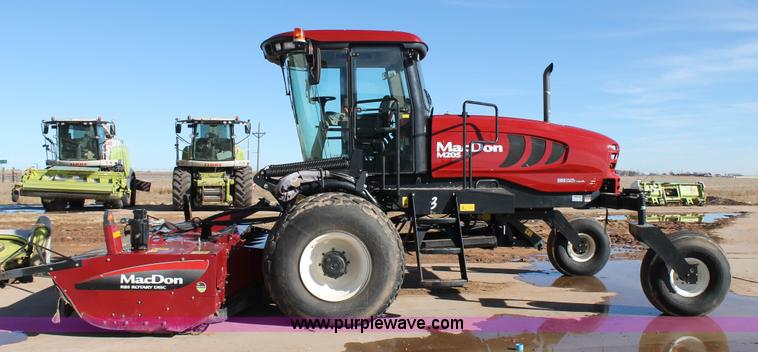 image for item H1617 2013 MacDon M205 self-propelled windrower