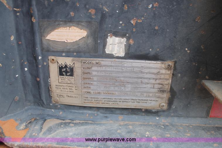 image for item H1618 2000 Trail King TK60HG-482 lowboy trailer