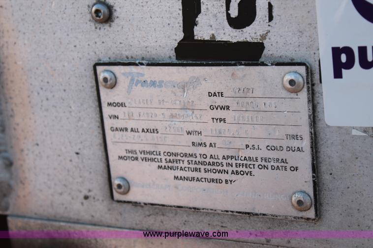 image for item H1642 1997 Transcraft Eagle flatbed trailer