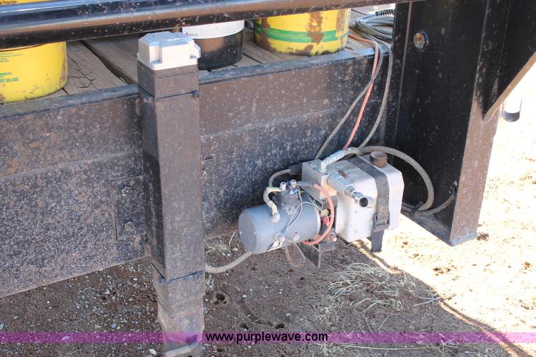 image for item H1666 2000 Big Tex gooseneck service trailer