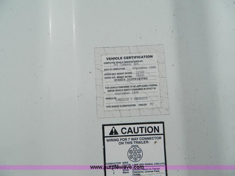 image for item D6141 1999 Jet grain trailer