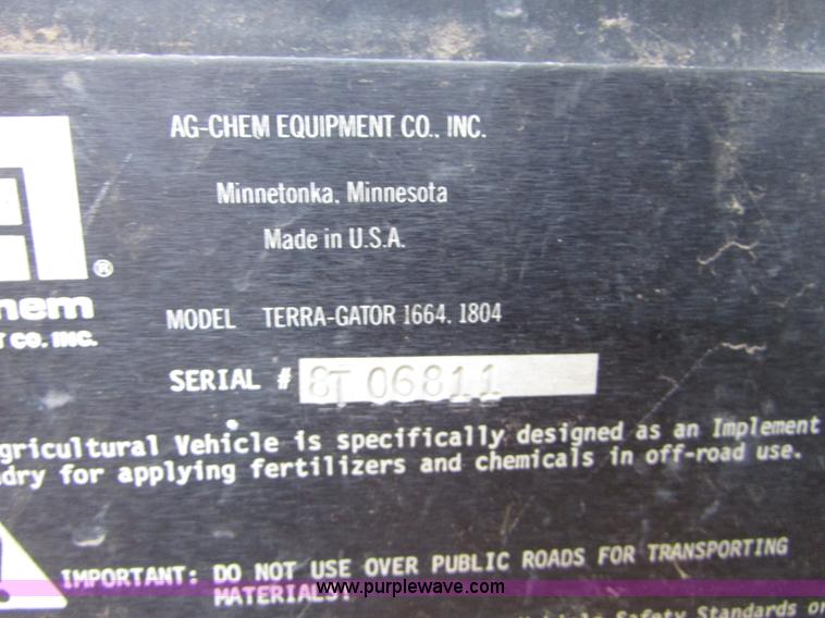 image for item I6640 1991 Ag-Chem TerraGator 1804 self-propelled sprayer