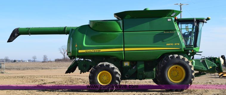 image for item I8501 2010 John Deere 9870 STS RWA combine