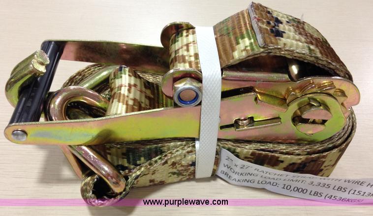 image for item K2547 (50) 27' 2" J-hook ratchet straps