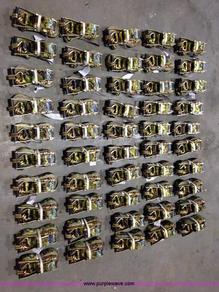 image for item K2549 (50) 27' 2" J-hook ratchet straps