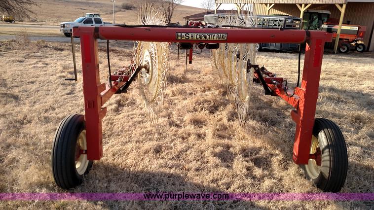 image for item L6641 2002 H&S Hi-Capacity 12 wheel rake