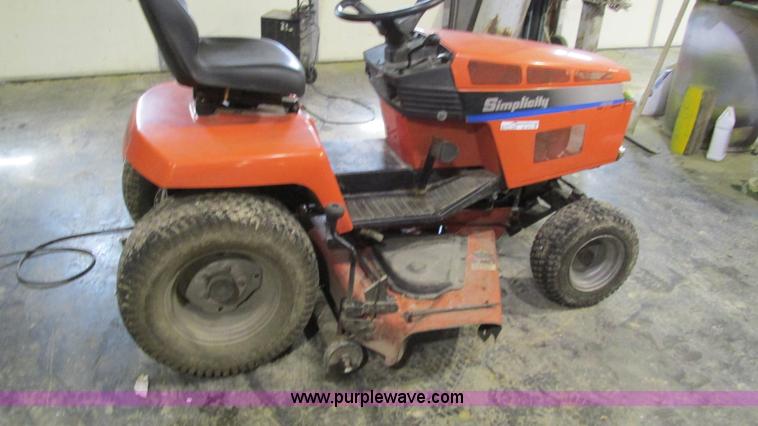 image for item AC9751 Simplicity riding lawn mower