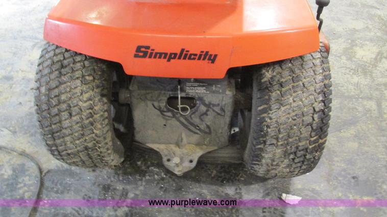image for item AC9751 Simplicity riding lawn mower