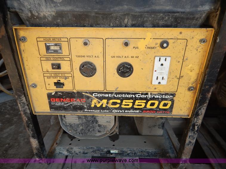 image for item AV9524 (2) Generac MC5500 generators