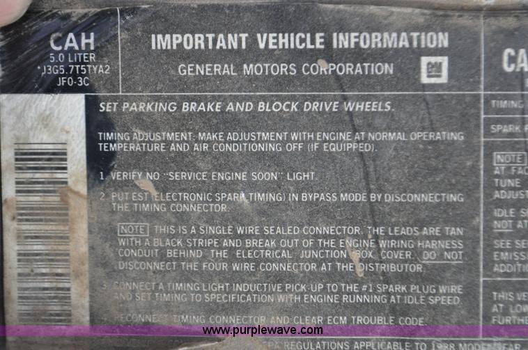 image for item F2223 1988 Chevrolet Cheyenne 1500 pickup truck