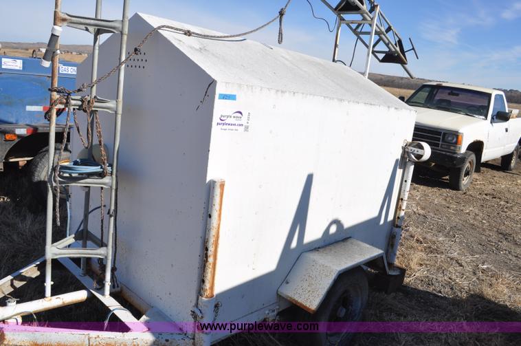 image for item F2232 1971 shop built enclosed cargo trailer